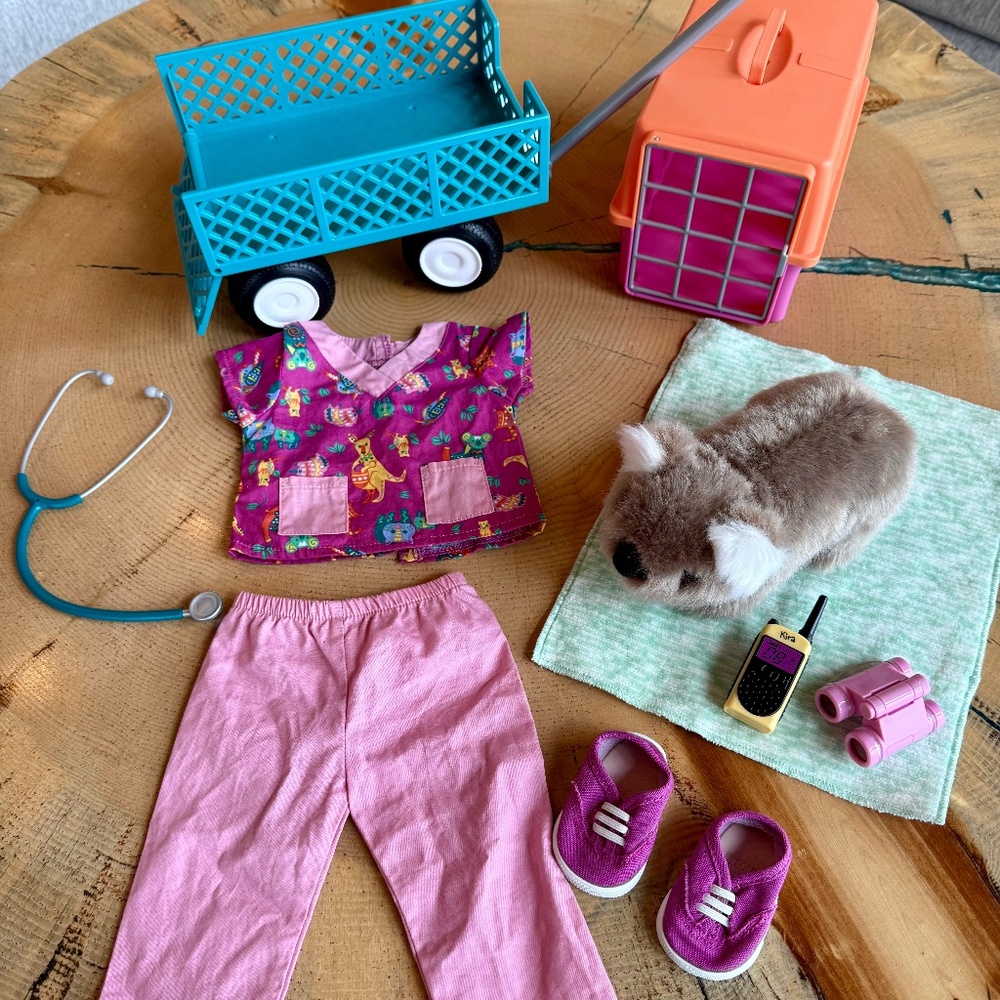 American Girl Doll Kira Wildlife Rescue Lot